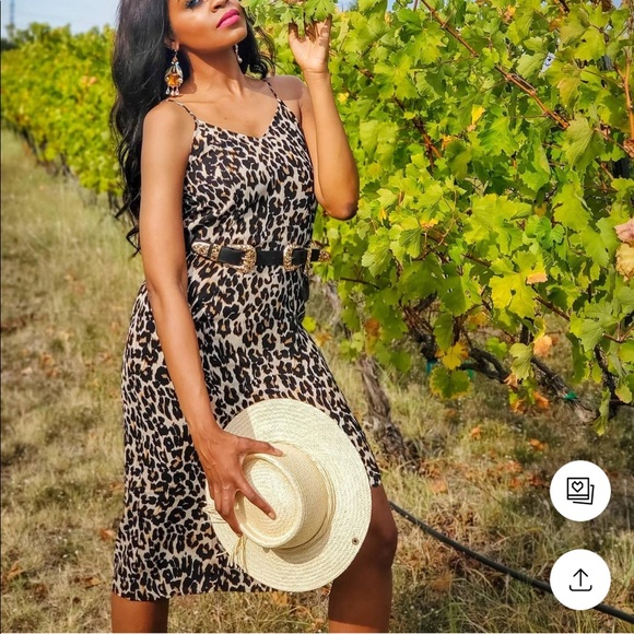 Bp midi slipdress leopard XS - Picture 10 of 15